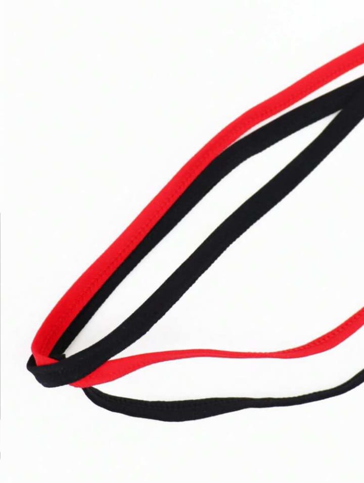 Fashionable Black Hollow Mesh Alluring Black & Red Trim Sexy Underwear For men